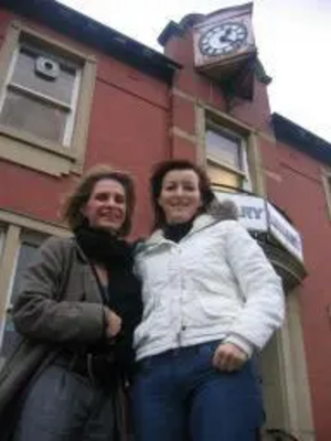 No chips in bins in Middleton says Wera pictured with Norden Campaigner Joanne Payne.