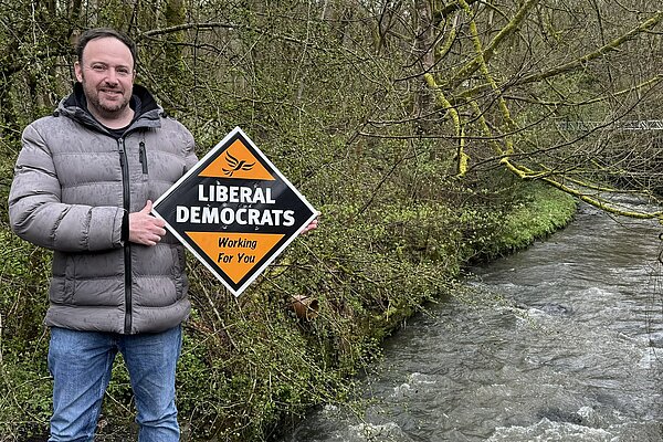 Andy Lord at the river Spodden