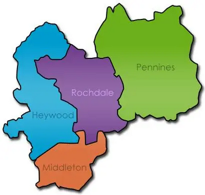 Rochdale Borough Map