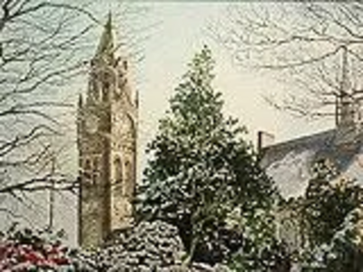 Rochdale artist Geoff Butterworth's painting 'A Christmas Morning.'