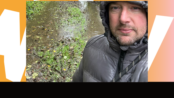 Andy Lord at a cycle path