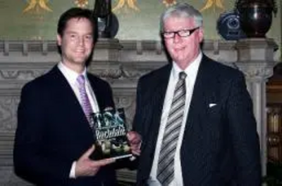 Rochdale MP Paul Rowen and Liberal Democrat Leader Nick Clegg