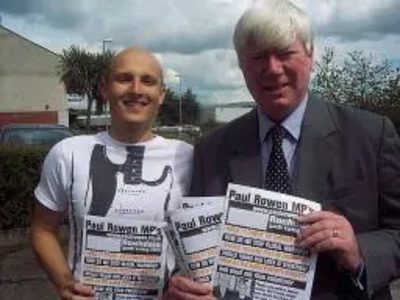 Paul Rowen MP with Adam Power launching the survey