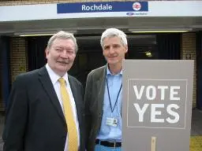 Councillors Alan Taylor and William Hobhouse are hoping to bring public transport improvements into Rochdale through the TIF bid referendum.